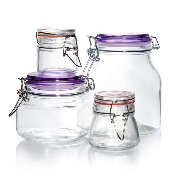 Glass Honey Jar
