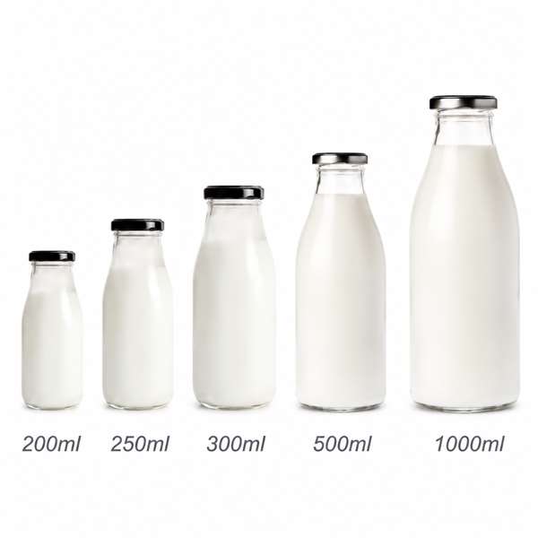 Glass Milk Bottle