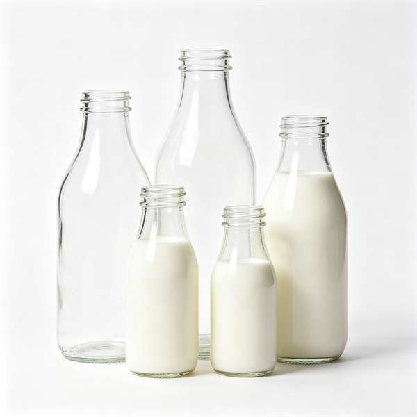 Glass Milk Bottles
