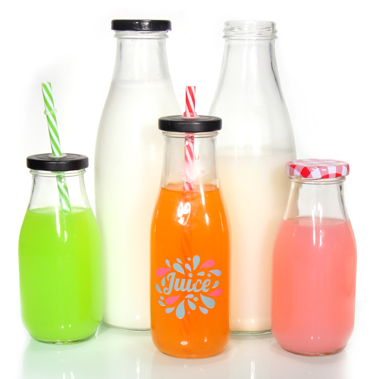 Glass Milk Bottles