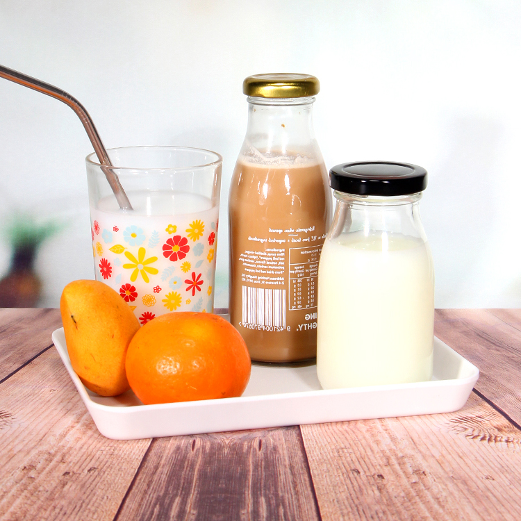 Glass Milk Bottles